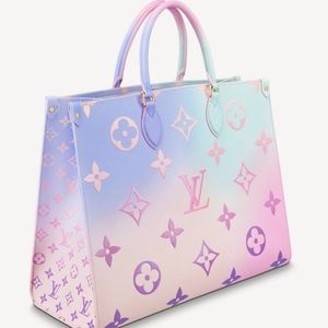 New Louis Vuitton ON THE GO GM Sunrise Pastel Tote Bag M46076